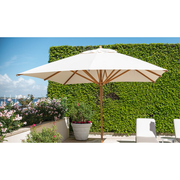 2m 6 Ribs Parasol Replacement Canopy Cover Outdoor Umbrella Shade Anti